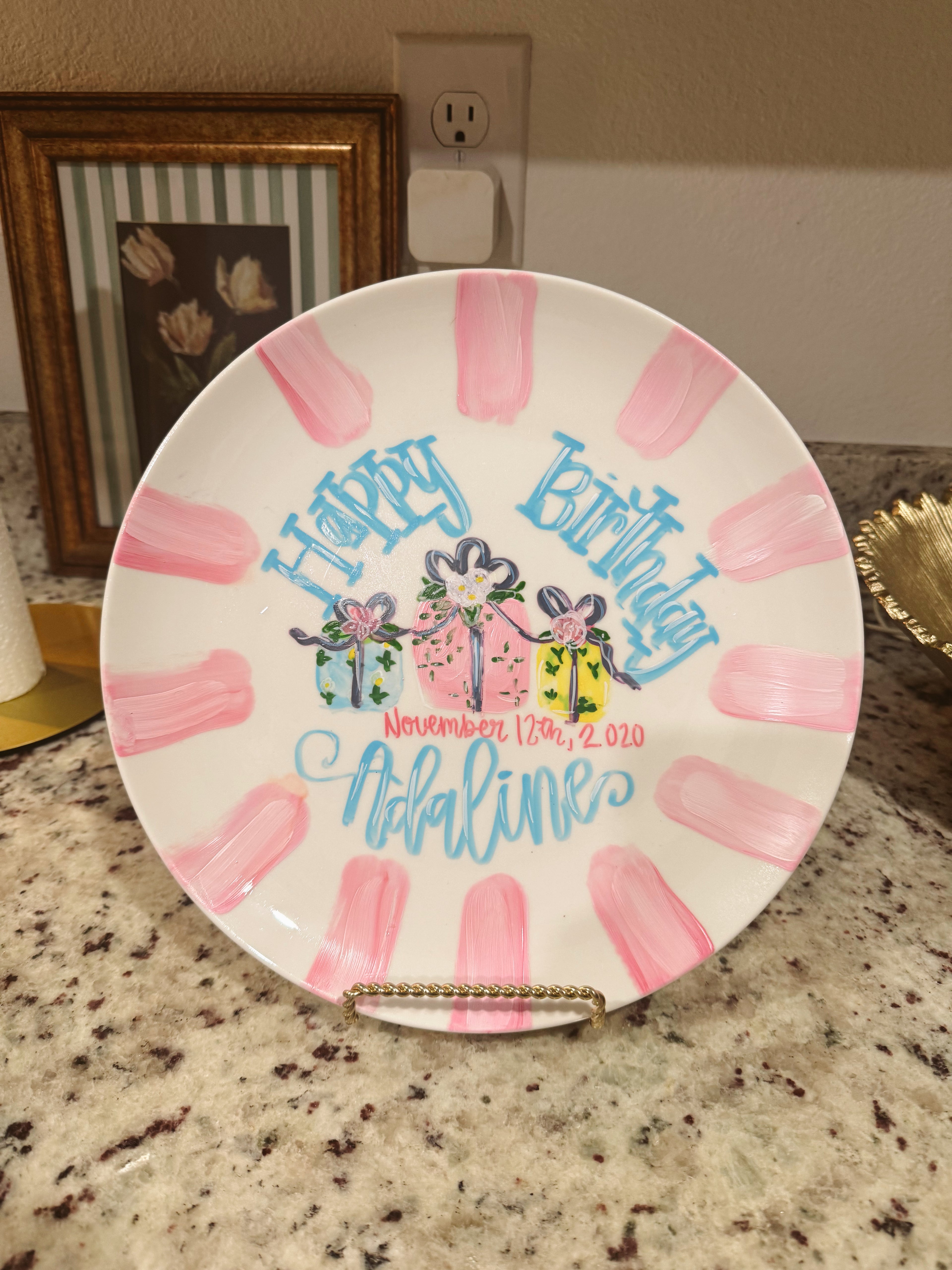 Custom Keepsake Birthday Plate